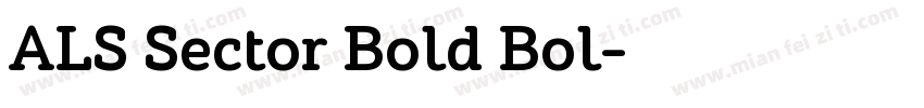 ALS Sector Bold Bol字体转换